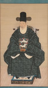Porträt von Yun Dongseom 1710-1795, ca. 1790-1805
