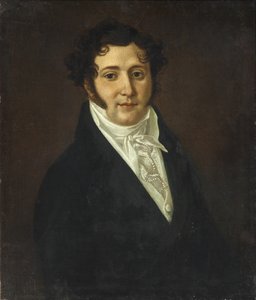 Porträt von Yuri Petrovich Lermontov 1787-1831, erstes Viertel des 19. Jahrhunderts von Unbekannt