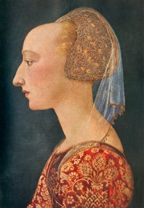 Porträt einer Dame in Rot, 1460-1470, 1934