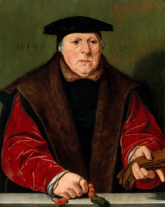 Porträt eines Mannes mit einem Rosenkranz, 1545