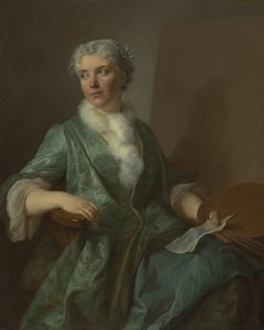 Porträt einer Künstlerin, ca. 1735 von Unbekannt