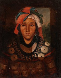 Porträt eines jungen Mannes, Seminole-Indianer