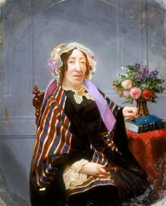 Porträt einer Dame, handkoloriertes Ambrotyp, ca. 1860 von Unbekannt