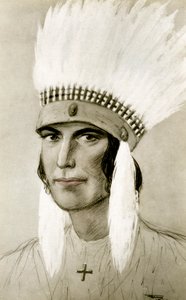 Porträt eines amerikanischen Indianers, 20. Jahrhundert