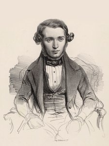 Porträt des Pianisten und Komponisten Jacob Rosenhain 1813-1894