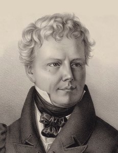 Porträt des Komponisten Xaver Schnyder von Wartensee 1786-1868, 1832 von Unbekannt