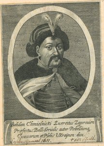 Porträt des Kosakenhetmans der Ukraine Bohdan Chmelnyzkyj 1595-1657
