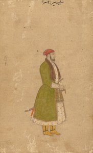 Porträt des Höflings Mirza Muizz, um 1680-1700