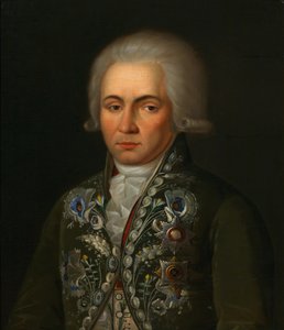 Porträt des Dichters Gavrila R. Derzhavin 1743-1816, 1790er Jahre von Unbekannt