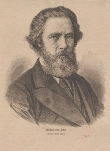 Porträt des Künstlers Mihály Zichy 1827-1906, 1877 von Unbekannt
