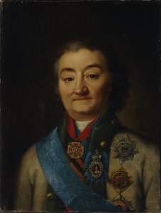 Porträt des Flottenkommandanten Graf Alexey Grigoryevich Orlov von Chesma 1737-1808, Spätes 18. Jahrhundert von Unbekannt