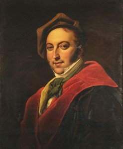 Porträt des Komponisten Gioachino Antonio Rossini von Unbekannt