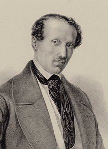 Porträt des Komponisten Hans Christian Lumbye 1810-1874, ca. 1850
