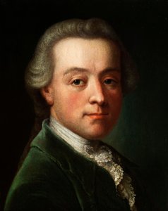Porträt des Komponisten Wolfgang Amadeus Mozart 1756-1791, um 1789 von Unbekannt