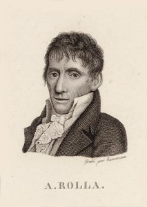 Porträt des Geigers und Komponisten Alessandro Rolla 1757-1841, 1790