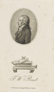 Porträt des Geigers und Komponisten Friedrich Wilhelm Rust 1739-1796, ca. 1800 von Unbekannt