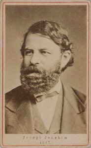 Porträt des Geigers und Komponisten Joseph Joachim 1831-1907, 1870er Jahre von Unbekannt