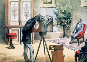 Porträtfotografenstudio, um 1880 von Unbekannt