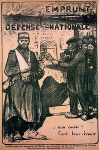 Plakat zu Ehren der Kriegsanstrengungen, Französisch, Erster Weltkrieg, 1914-1918