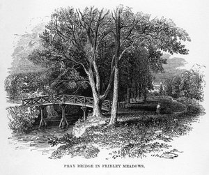 Pray Bridge in Fridley Meadows, Surrey, 19. Jahrhundert