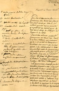 Vorbereitende Notizen für das Konkordat, 22. November 1800, 1921 von Unbekannt