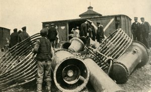 Vorbereitung auf die Evakuierung von Warschau, Erster Weltkrieg, 1915, ca. 1920 von Unbekannt
