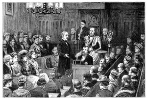 Verleihung der Freiheit der Stadt an Mr. Gladstone, 1877