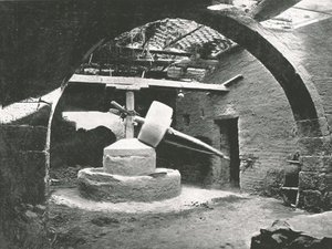 Primitives Kornmühle, Nildelta, Ägypten von Unbekannt