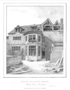 Haus von Prinz Rupert, Beech Lane, Barbican, 1800 von Unbekannt