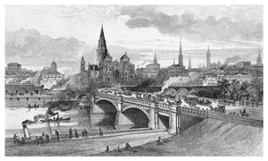 Princes Bridge, Melbourne, Victoria, Australien, 1886 von Unbekannt