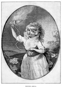 Prinzessin Amelia, jüngste Tochter von George III. und Königin Charlotte, 19. Jahrhundert