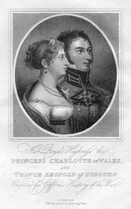 Prinzessin Charlotte von Wales und Prinz Leopold von Sachsen-Coburg, 1816 von Unbekannt