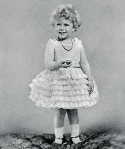 Prinzessin Elizabeth im Alter von zwei Jahren, 1928, 1937