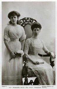 Prinzessin Maud und die Prinzessin Royal, ca. 1907-1910