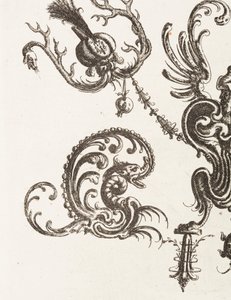 Platte 48, aus Neüw Grotteßken Buch (Neues Groteskenbuch), 1610