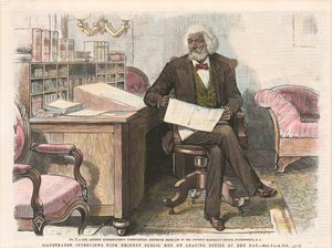 Druck von Frederick Douglass, ca. 1879