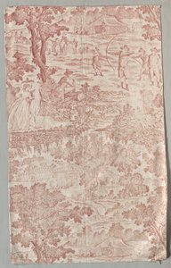 Bedruckter Baumwollstoff, ca. 1790