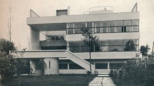 Privathaus in Garches, bei Paris: Gartenfront. Architekten: Le Corbusier und Pierre Jeanneret