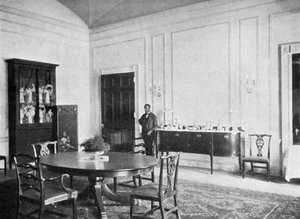 Privates Speisezimmer im Weißen Haus, Washington DC, USA von Unbekannt