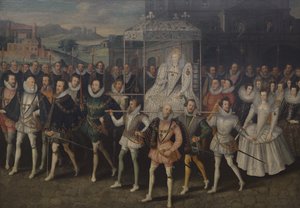 Prozessionsporträt von Königin Elizabeth, ca. 1600-1603