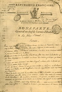 Proklamation Napoleons an seine Waffenbrüder, 20. Mai 1796, 1921