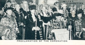 Proklamation der Krönung, 1936-1937 von Unbekannt