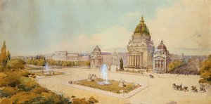 Projekt für das große Ausstellungsgelände, Paris, 1893 von Unbekannt