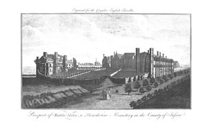 Aussicht auf Battle-Abby, ein Benediktinerkloster im County Sussex, 1771 von Unbekannt