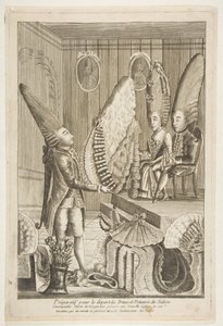 Präparatif für die Abreise des Prinzen und der Prinzessin der Zwerge. Der unvergleichliche Baron ..., 18. Jahrhundert von Unbekannt