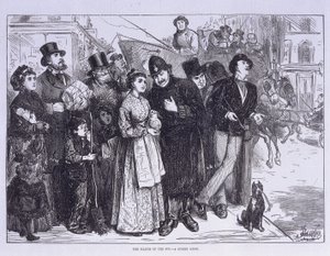 Öffentlicher Zeuge der Sonnenfinsternis, London, ca. 1870