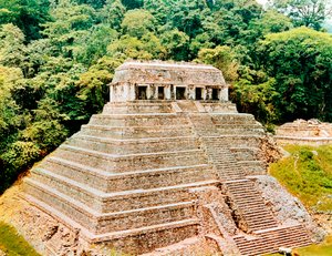 Pyramide und Tempel der Inschriften, Palenque, Mexiko, 7. Jahrhundert