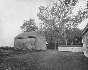 Quäker-Versammlungshaus, Schlachtfeld von Princeton, New Jersey, USA, ca. 1900