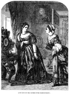 Königin Anne 1665-1714 und Mrs. Danvers im Audienzzimmer von Unbekannt