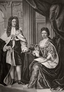 Königin Anne und Prinz Georg von Dänemark, spätes 17. oder frühes 18. Jahrhundert, 1906